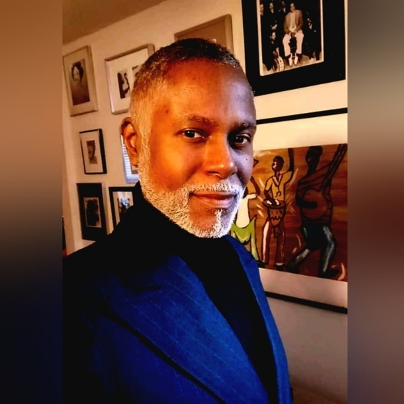 None Other - VTG Blue Pinstripe Double-Breasted Wool Blazer / Sportcoat, 42L